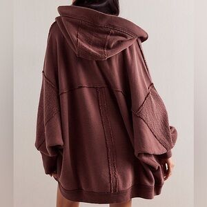 We The Free Forever Yours Cardi in Charred Eggplant